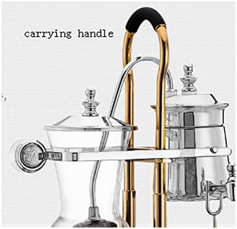 JITEM Cafetera Belgium Luxury Royal Family Balance Syphon Coffee Maker Siphon Brewer Elegant Design Retro Style with U Handle Glass Siphon Pot for Coffee or Tea - Image 5