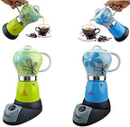 UNIWARE 6 Cup Professional Electric Espresso/Moka Coffee Maker (Blue) - Image 2