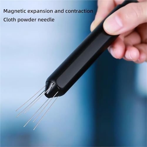 Shrinkable Portable 6pcs 0.4mm Needles Espresso Coffee Stirrer Coffee Needle Distributor With Base - Image 5