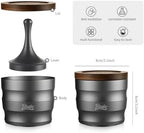 Bincoo Aluminum Alloy Dosing Rings Press for Coffee Powder-Espresso Powder Receiver Cup,Coffee Powder Receiver Container,Espresso Grounds Cup 51mm/53mm/58mm(Sliver) - Image 6