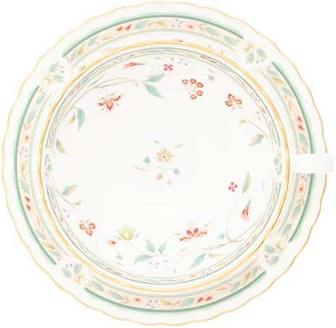 Noritake P58043A/4409 Tea Cup & Saucer (Pair Set) 6.1 fl oz (180 cc) Flower Chisel 2 Guests Bone China - Image 7