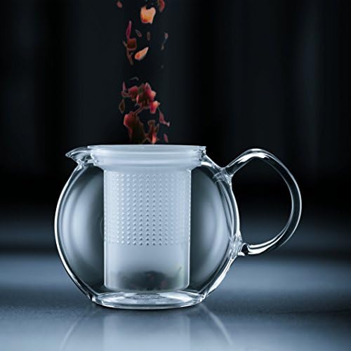 Bodum Assam Tea Press with Glass Handle and Coloured Plastic Lid, 1 L - Dark Green - Image 2
