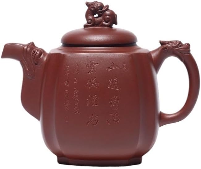 Tea Pot Light Luxury Purple Clay Teapot Living Room Decoration Office Tea Set Art Teapot with Filter Hole Tea Set Teapot for Infuser by Unknown