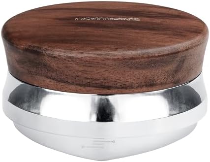 Normcore 58.5mm Coffee Distributor Tool, Heavy Duty Coffee Levelling Tool With Genuine American Walnut Wood, Adjustable Depth Coffee Leveler Fits All 58mm Espresso Portafilter, Black - Image 6