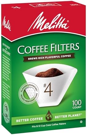 Melitta #4 Cone Coffee Filters, White, 100 Count (Pack of 6) 600 Total Filters Count - Packaging May Vary - Image 6