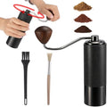 Portable Manual Coffee Grinder, Stainless Steel Conical Burr for Coffee Beans, with 2 Cleaning Brushes, Hand Grinding Machine for Espresso, Pour Over, Drip, Adjustable Grind Setting by LUMINFLY