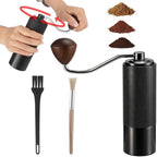 Coffee Grinder, Portable Manual Stainless Steel Conical Burr Coffee Bean Grinder with 2 Cleaning Brushes, Hand Grinding Machine for Espresso, Pour Over, Drip, Adjustable Grind Setting by Unknown