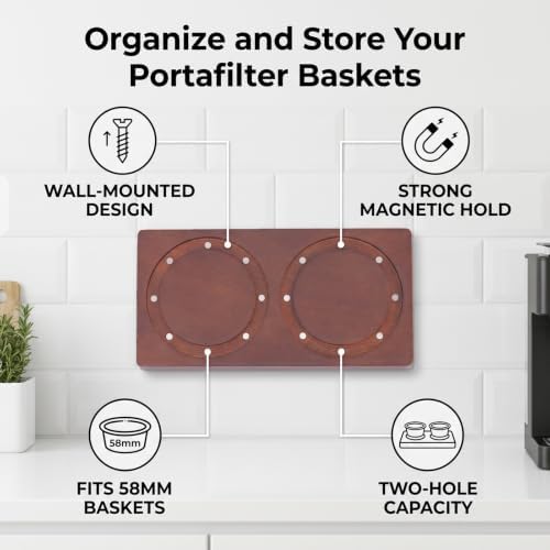 Luocute Magnetic Portafilter Basket Storage Rack - Image 2