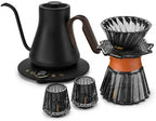 Cocinare Gooseneck Electric Kettle & Pour Over Coffee Set, ±1°F Temperature Control, 1500W 0.9L Kettle, Coffee Dripper, 550 ml / 18.6 oz Server & 2 Tasting Cups by Cocinare