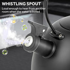 Whistling Stovetop Tea Kettle, 3.2 Quart Stainless Steel Teapot with Cool Touch Ergonomic Handle, Hot Water Fast to Boil, Black - Image 5