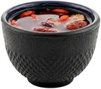 Restaurantware 5 oz Round Black Cast Iron Tea Cup, 2 Pack by Restaurantware