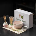 Matcha Whisk Set, Pink Ice Crystal Glaze Ceramic Set, 8-Piece Matcha Kit with Bowl, Bamboo Whisk & Sifter by Unknown