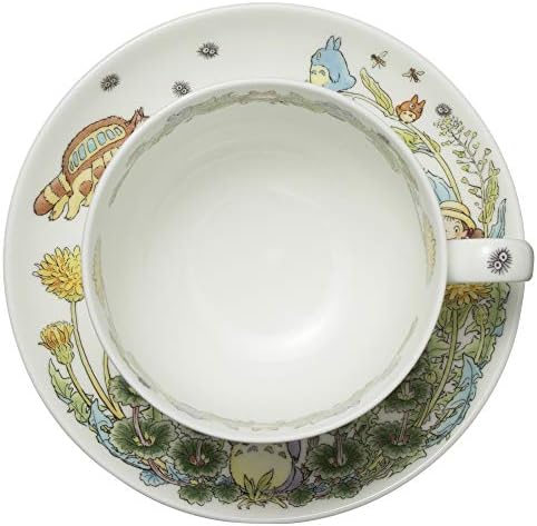 Noritake T97285A/4660-2 Milk Tea Cup & Saucer, 11.8 fl oz (325 cc), My Neighbor Totoro, Dandelion, Microwave Safe, 1 Guest, Bone China - Image 6