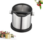 Anti Slip Espresso Grinds Waste Container Open Mouthed Stainless Steel - Image 6