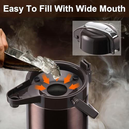 PARACITY Coffee Carafe, 84.5 fl oz/2.5 L Airpot Coffee Dispenser with Pump - Image 5