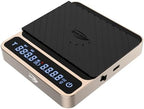 IKAPE Digital Coffee Scale, Premium Aluminium Espresso Scales with Timer, 2kg/0.1g High Precision Rechargeable Drip Espresso Scale with Tare Function, LED Display(Gold) by IKAPE