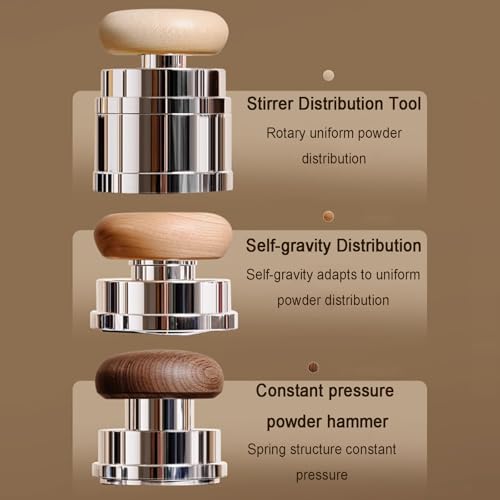 4-piece Espresso Tamper Set, 58mm Self-leveling Distributor, Wdt Tool, Calibrated Coffee Tamper, Magnetic Holder And Triangular Silicone Mat, For Espresso Portafilters Black - Image 5