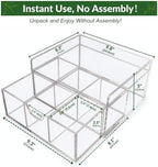 Heavy-Duty Acrylic Tea Station with 6-Compartment Drawer Organizer - Image 6