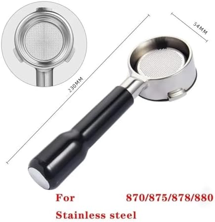 54MM 3ears Bottomless Portafilter Suitable，Stainless Steel Coffee Modified Handle Filter Tool,Compatible With Breville，Compatible With Sage，870/875/878/880(54mm-D) - Image 7