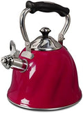 Mr Coffee Alderton Whistling Tea Kettle, 2.3 Quarts, Red by MrCoffee