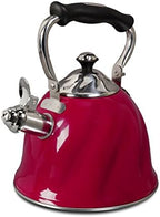 Mr Coffee Alderton Whistling Tea Kettle, 2.3 Quarts, Red by MrCoffee