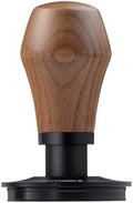 Normcore 53.3mm Espresso Coffee Tamper V4, Spring Loaded Tamper With Titanium PVD Coating Flat Base for Breville Sage 54mm Portafilters, Genuine American Walnut Handle by NORMCORECOFFEETOOLS