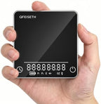 Mini Coffee Scale with Timer, 0.1g/2kg Rechargeable Espresso Scale, 4 Brewing Modes with Auto Tare and Real-Time Brew Ratio, Compact Digital Brewer for Pour-Over, Silver by KeepF
