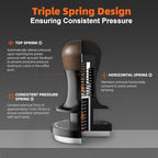 MHW-3BOMBER 45.5mm Espresso Tamper - 3 Spring Loaded Coffee Tamper with Sound Feedback - Barista Calibrated Tamper with 15lb / 30lbs Replacement Springs - Compatible for Flair Pro and Pro 2 T7070F-OS - Image 5