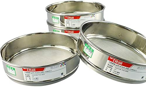 φ20×4.5cm 304 Stainless Lab Sieves Economy Test Sieve 304 Stainless Steel Wire Cloth (26 Mesh(0.71mm)) by ADAMAS-BETA