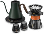 Cocinare Gooseneck Electric Kettle & Pour Over Coffee Set, ±1°F Temperature Control, 1500W 0.9L Kettle, Coffee Dripper, 550 ml / 18.6 oz Server & 2 Tasting Cups by Cocinare