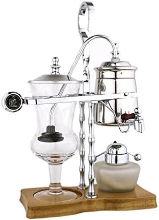 JITEM Cafetera Belgium Luxury Royal Family Balance Syphon Coffee Maker Siphon Brewer Elegant Design Retro Style 4-5 Cups Glass Siphon Pot for Coffee or Tea by Unknown