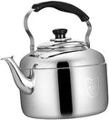 Stainless Steel Whistling Tea Kettle 7.48 Inch Stovetop Teapot with Large Diameter Spout for Fast Water Filling Suitable for Gas and Induction Cookers by OKUMEYR
