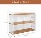 Coffee Mug Holder Wooden Cup Station Organizer 3-Tier Cup Holder for Coffee Bar Mug Display Rack for Countertop Mug Holder Shelf for Home Kitchen Nut Brown - Image 4