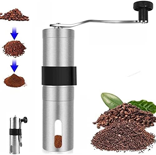 Manual Coffee Grinder, Ceramic Burr Coffee Bean Grinder，Adjustable Hand Coffee Grinder,Stainless Coffee Grinder Manual,for Home, Office, Travel, campin - Image 2