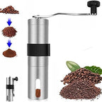 Manual Coffee Grinder, Ceramic Burr Coffee Bean Grinder，Adjustable Hand Coffee Grinder,Stainless Coffee Grinder Manual,for Home, Office, Travel, campin - Image 2