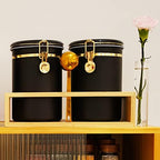 2×63OZ Stainless Steel Coffee Container with Shelf and Scoop for Coffee Bar - Image 7