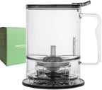 HandyBrew Tea Infuser Tea Steeper for Loose Leaf Tea Brewer Tea Strainer, Safe BPA-Free Plastic Hassle-Free Ways Make Hot and Iced Tea, 17 Ounce by Jinpei