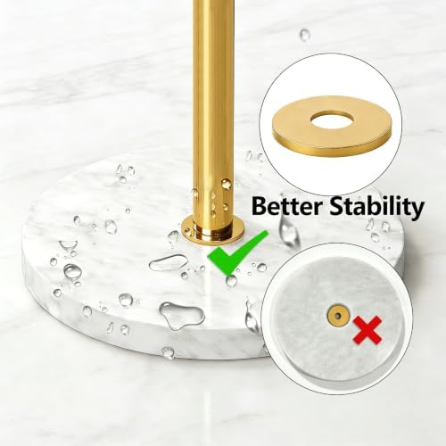 Gypie Gold Mug Holder Tree with Marble Base, 8 Hooks Standard Coffee Cups - Image 5
