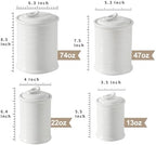 Nihow Food Storage Jar, Ceramic Canister Sets for The Kitchen,Set of 4 - Image 2