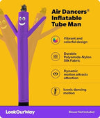 LookOurWay Air Dancers Inflatable Tube Man Attachment - 10 Feet Tall Wacky Waving Inflatable Dancing Tube Guy for Business Promotion - Blower Not Included - Purple - Image 2
