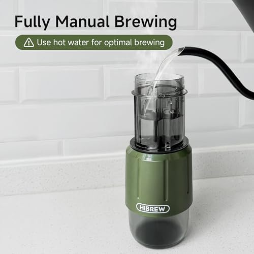 HIBREW H4D 2-in-1 Portable Hand-Pump Coffee Machine Built-in Cup - Image 7
