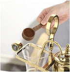 JITEM Cafetera Belgium Luxury Royal Family Balance Syphon Coffee Maker Siphon Brewer Elegant Design Retro Style 4-5 Cups Glass Siphon Pot for Coffee or Tea - Image 6