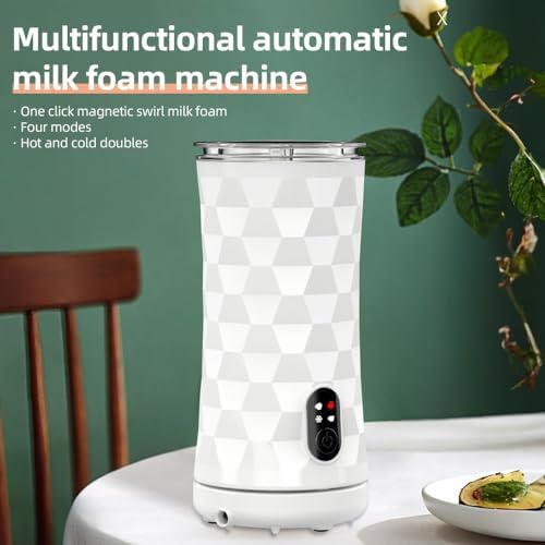 Versatile 400W Electric Milk Frother with Large Capacities, Design for Elegant Kitchen Decor, US Plug, Thick Milk Foam Maker (US Plug) - Image 2