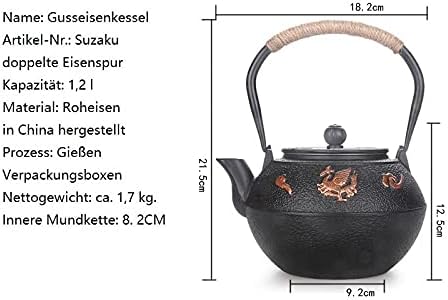 Cast Iron Tea Pot Set Japanese teapot tetsubin Kettle Drink kung fu Tools Stainless Steel - Image 7