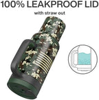 50 oz Camo Tumbler with Handle, 2-in-1 Straw and Sip Lid, Leakproof, Dishwasher Safe, Insulated Stainless Steel Travel Coffee Mug, Keeps Cold for 34 Hours, Fits in Car Cupholder (Woodland Flag) - Image 4