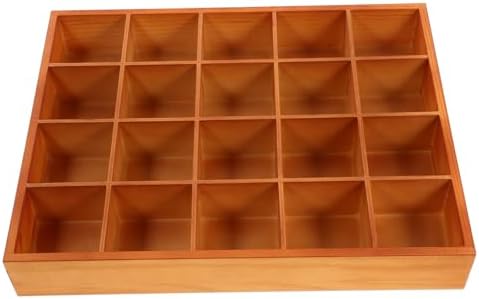 20 Compartment Wooden Storage Box Stable Practical Underwear Storage Case Socks Organizer Sundries Container Storage Box for Socks Panties - Image 6