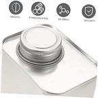 3pcs Airtight Coffee and Tea Canisters Square Tin Storage Jars for Sugar Loose Leaf Tea and Coffee Powder Moisture Secure Lids - Image 6