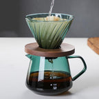 Pour Over Coffee Maker Set, 600ML Glass Carafe Coffee Server with Dripper - Image 6