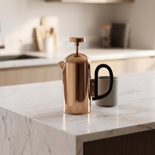 Minimalist Decorative Coffee Pot Ornament | Sleek Modern Decoration, Stainless metal carafe, Compact, for Tabletop Decor, Silver, Kettle - Image 5