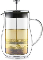 Teabloom Stay-Hot Glass French Press – Insulated 27-Ounce (800 mL) Loose Tea Steeper and Coffee Maker – Connoisseur's Choice by Teabloom